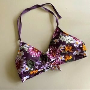 floral bikini top